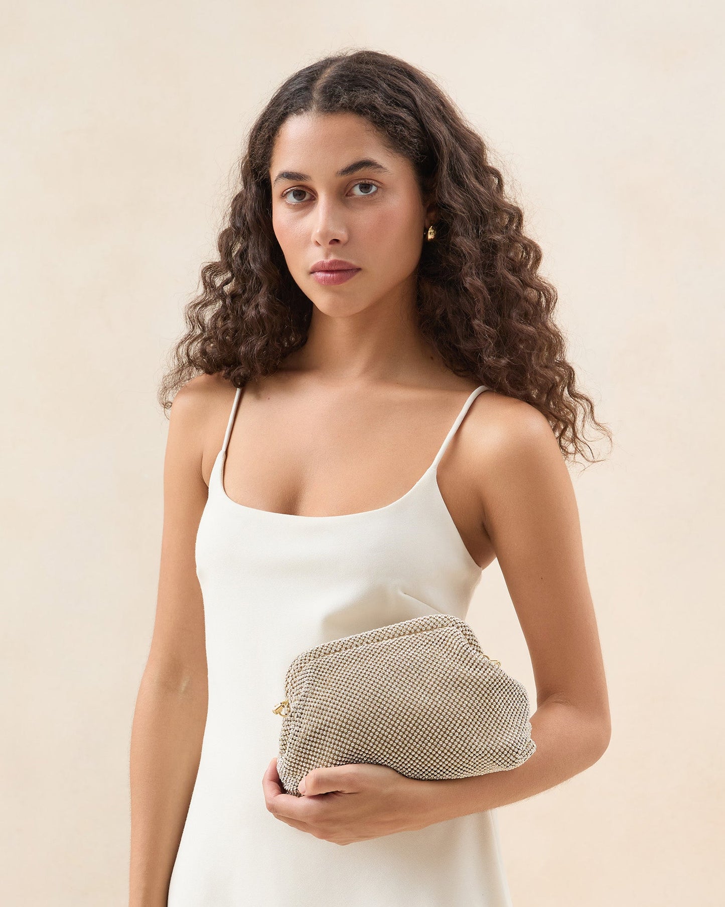 Doreen Gold Diamanté Frame Pouch | Loeffler Randall Women
