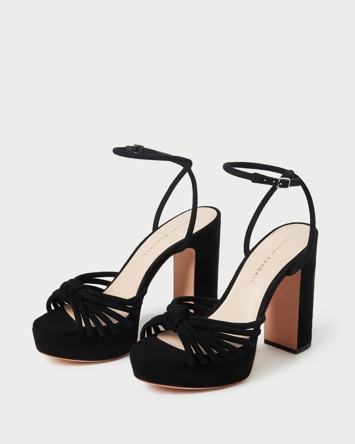 Rivka Black Suede Platform Sandal | Loeffler Randall Women