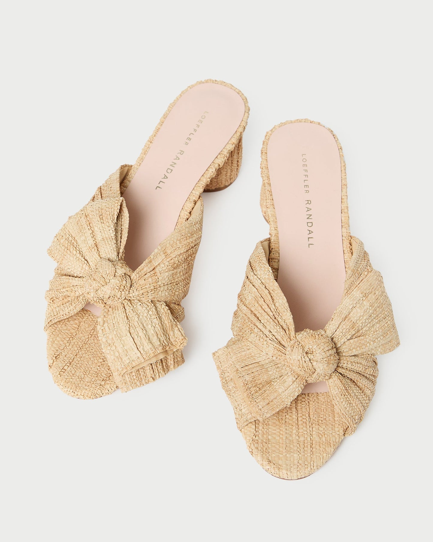 Emilia Natural Pleated Bow Heel | Loeffler Randall Women