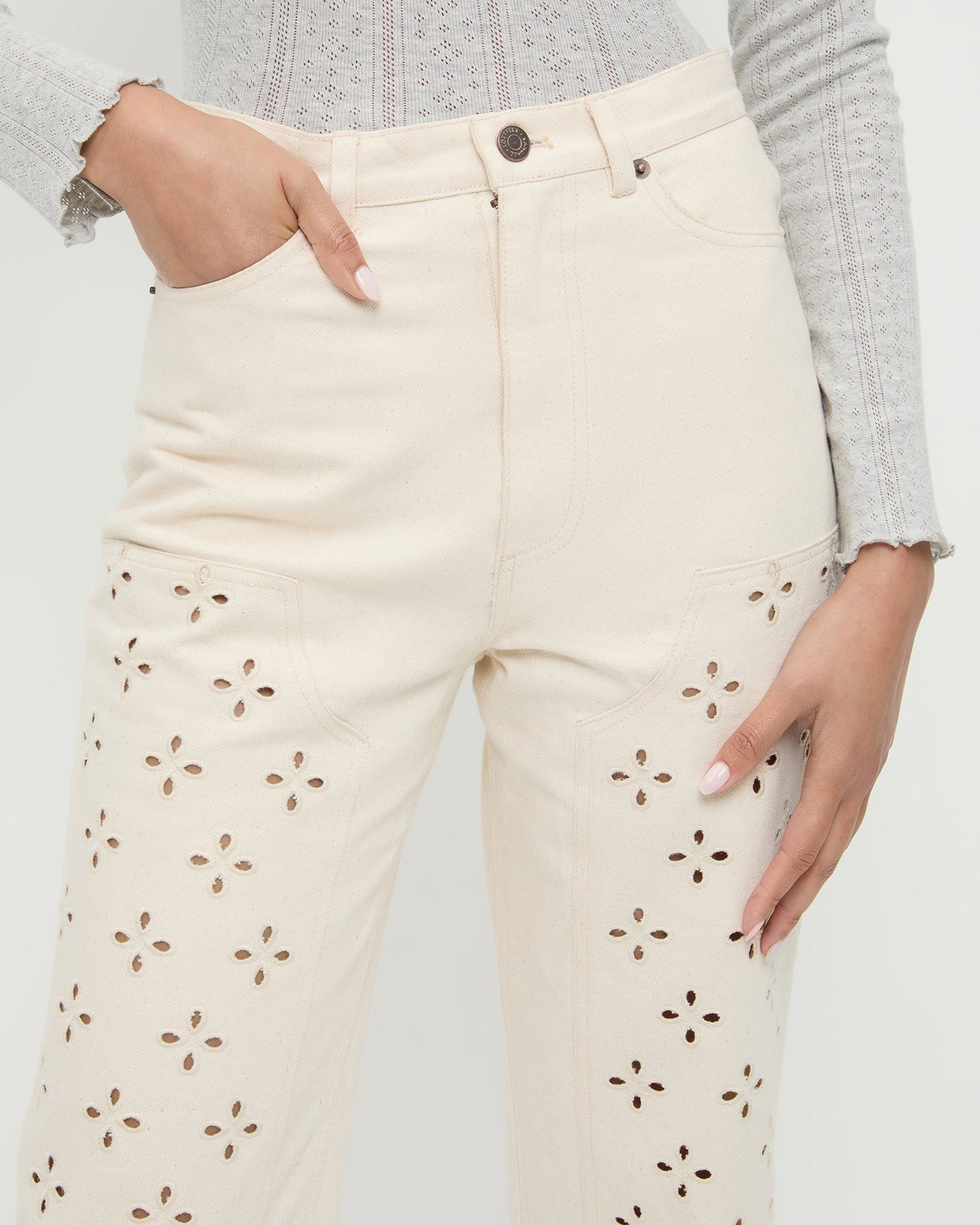 Demi Embroidered Pant | Loeffler Randall Women