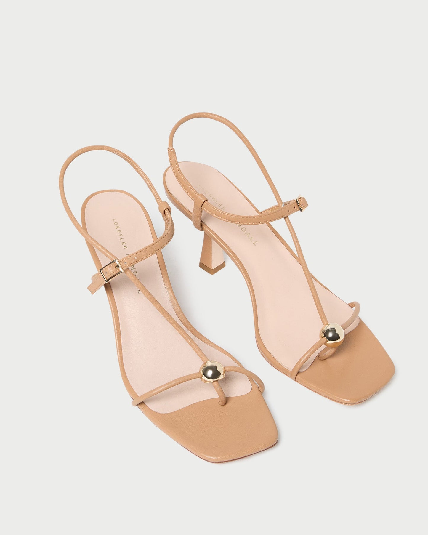 Triana Dune Leather Mid-Heel Sandal | Loeffler Randall Women