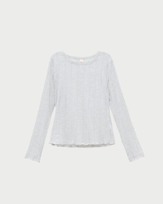 Lolo Pointelle Long-Sleeve Tee | Loeffler Randall Women