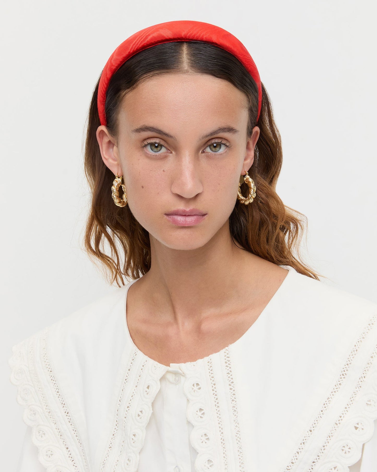 Marina Red Moiré Puffy Headband | Loeffler Randall Women