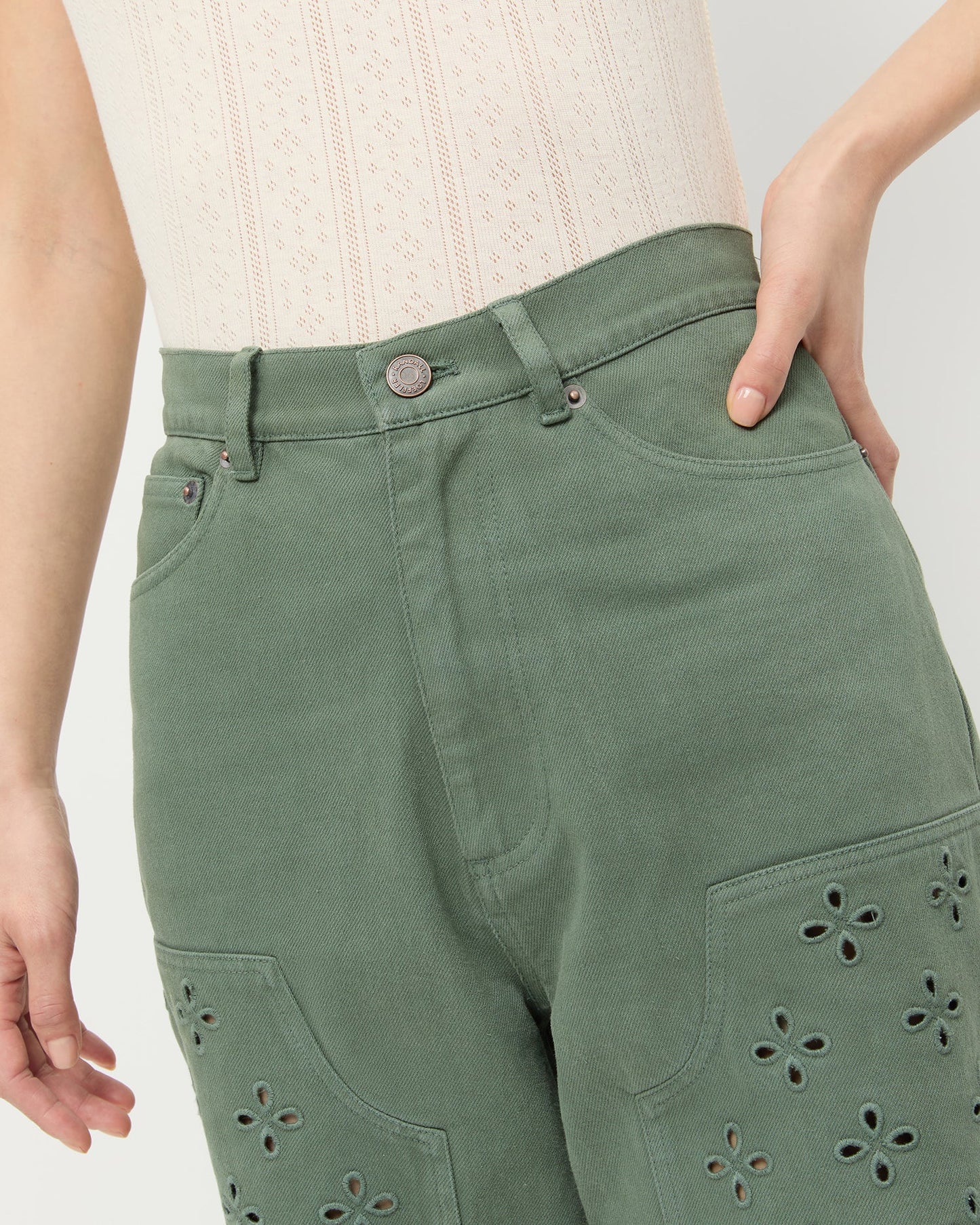 Demi Embroidered Pant | Loeffler Randall Women