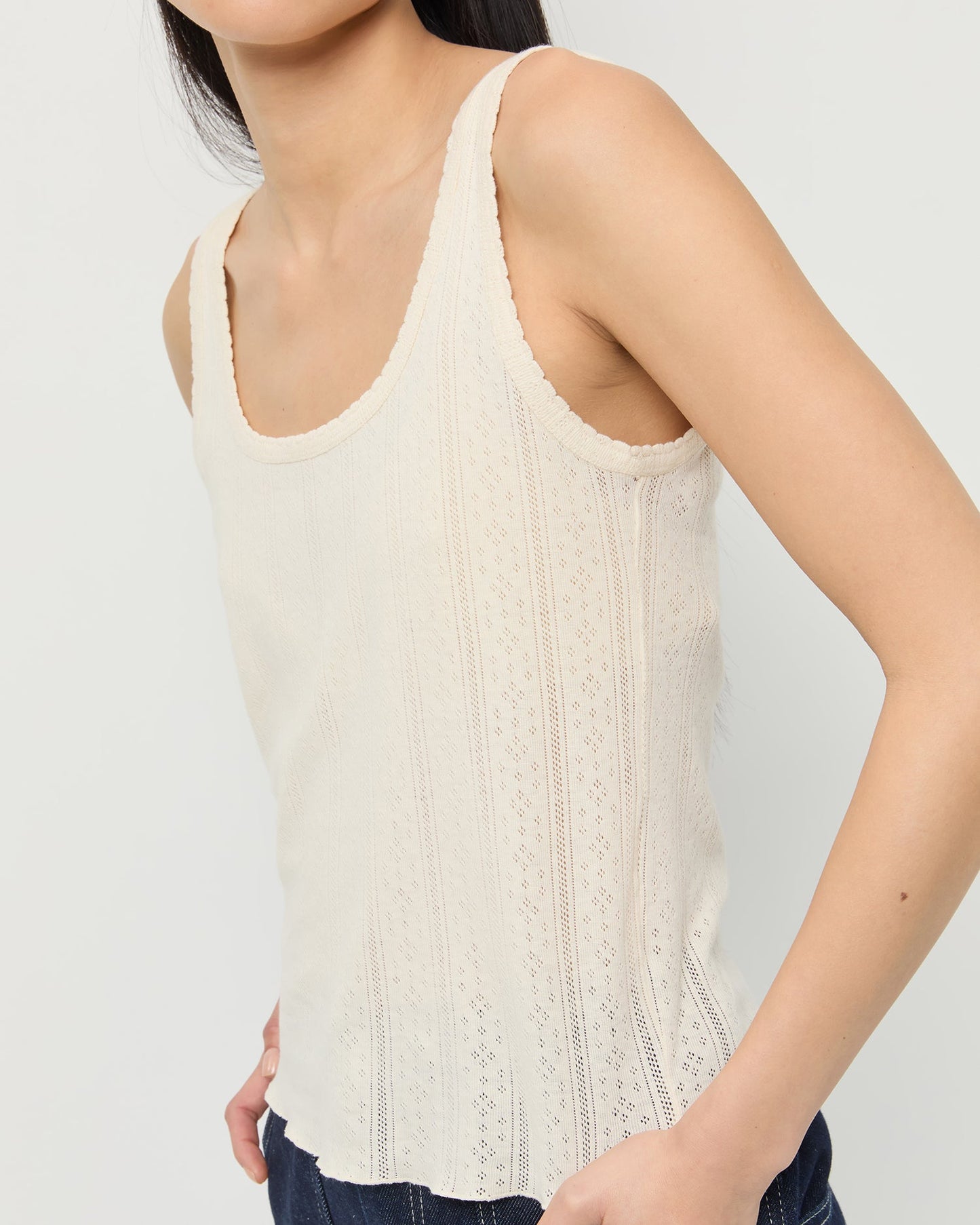 Rylee Pointelle Tank Top | Loeffler Randall Women
