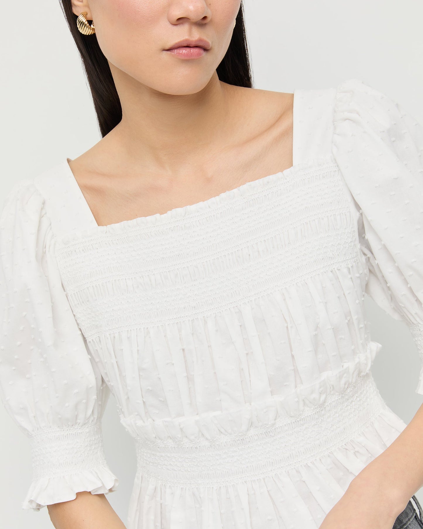 Nicola Smocked Blouse | Loeffler Randall Women