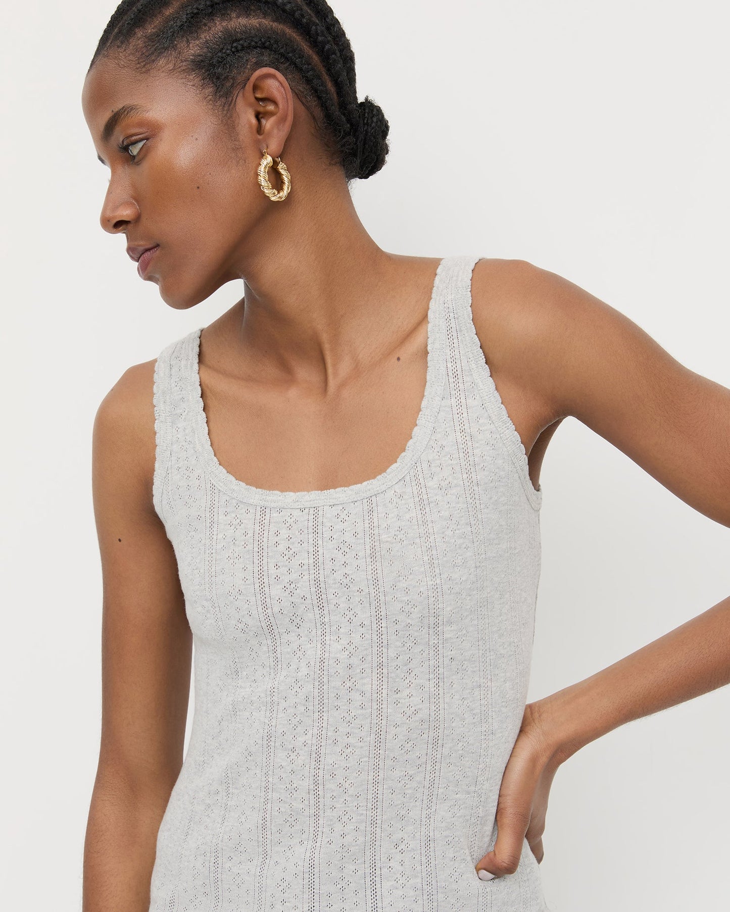 Rylee Pointelle Tank Top | Loeffler Randall Women