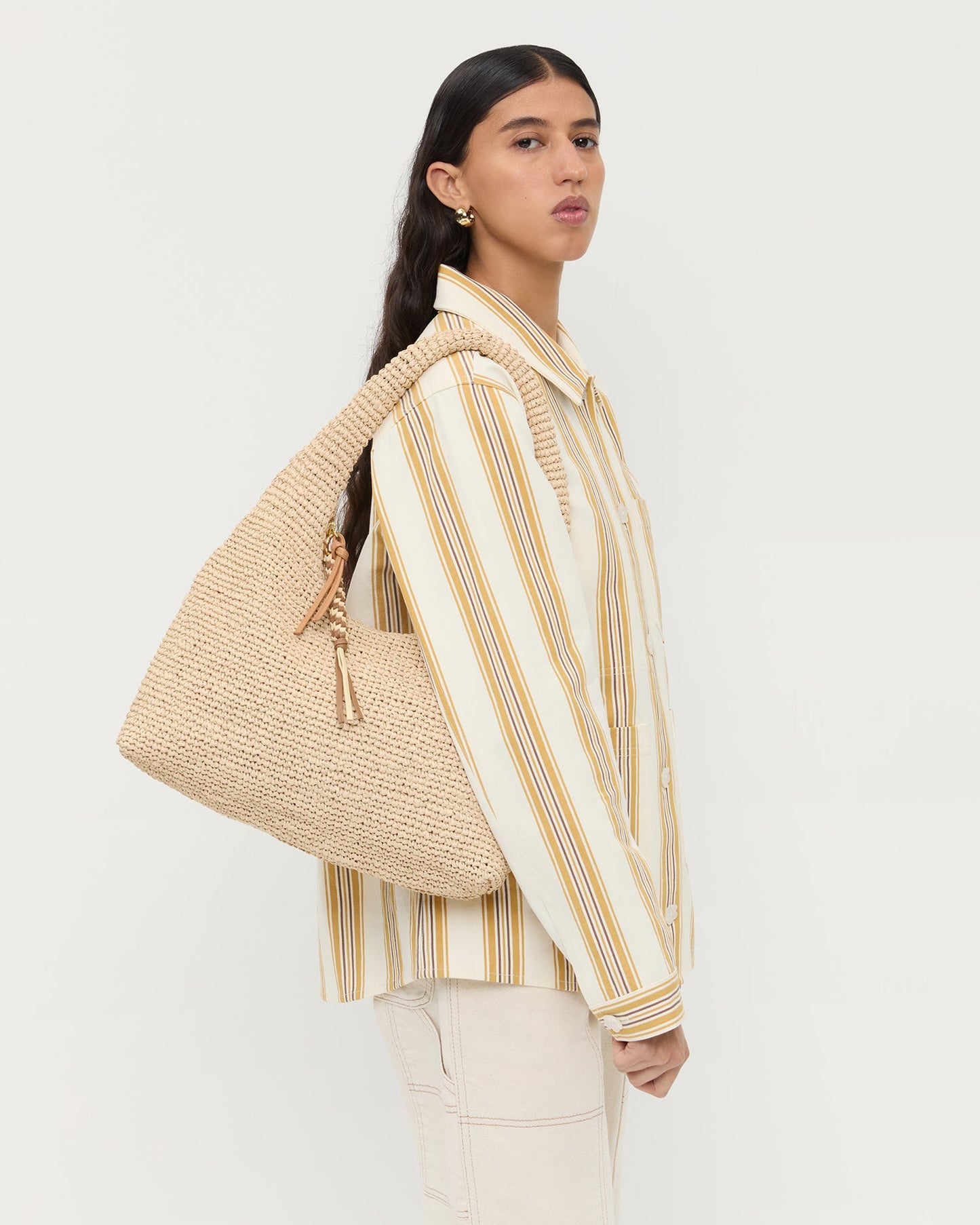 Willow Natural Woven Hobo Bag | Loeffler Randall Women