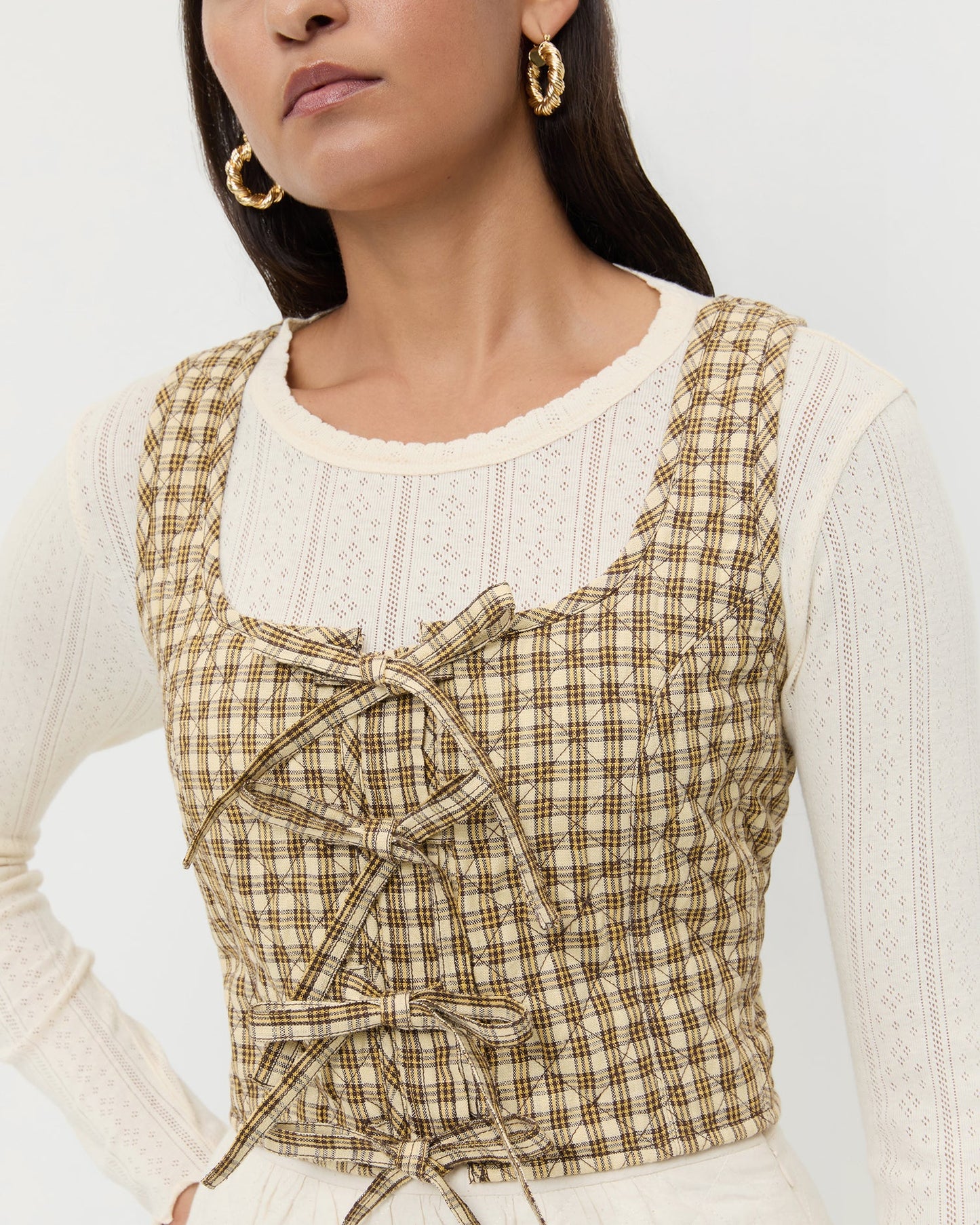 Callista Tie-Front Vest | Loeffler Randall Women