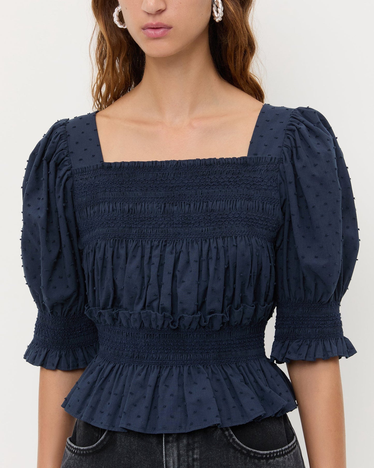 Nicola Smocked Blouse | Loeffler Randall Women