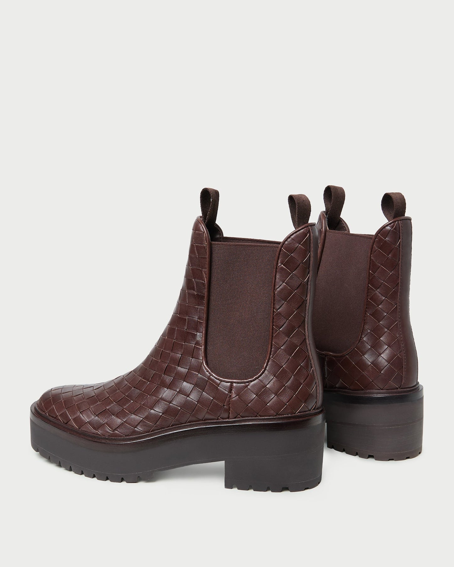 Reggie Espresso Woven Chelsea Boot | Loeffler Randall Women