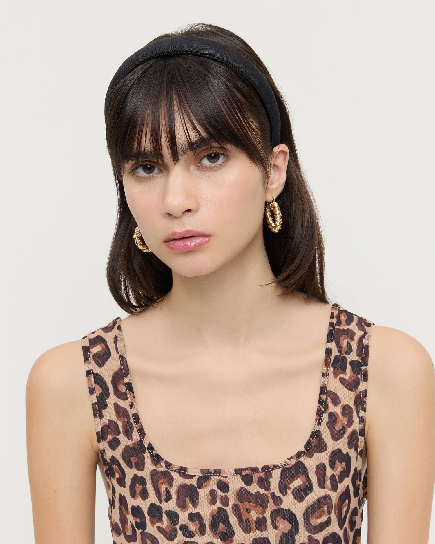 Marina Black Moiré Puffy Headband | Loeffler Randall Women