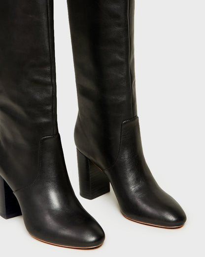 Goldy Black Leather Tall Boot | Loeffler Randall Women