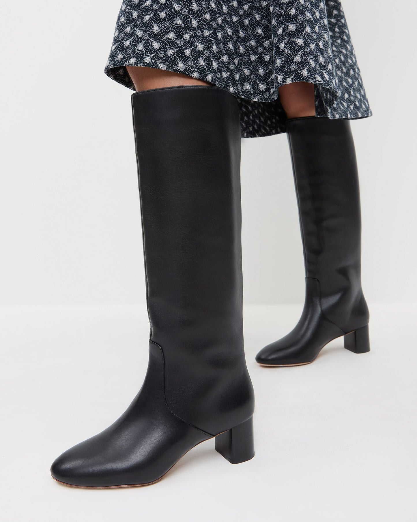 Gia Black Leather Tall Boot | Loeffler Randall Women
