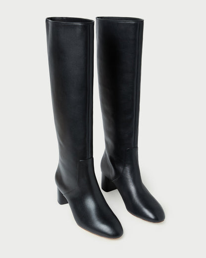Gia Black Leather Tall Boot | Loeffler Randall Women