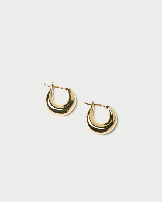 Adeline Gold Mini Dome Hoop Earring | Loeffler Randall Women
