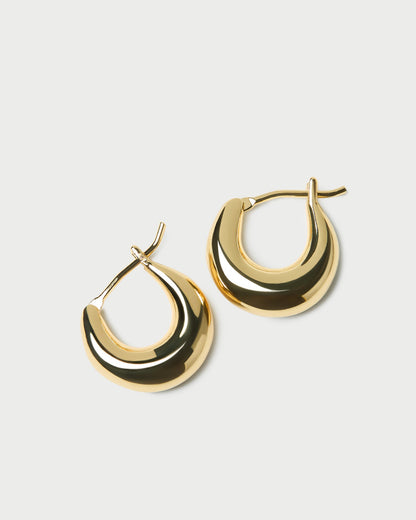 Adeline Gold Mini Dome Hoop Earring | Loeffler Randall Women