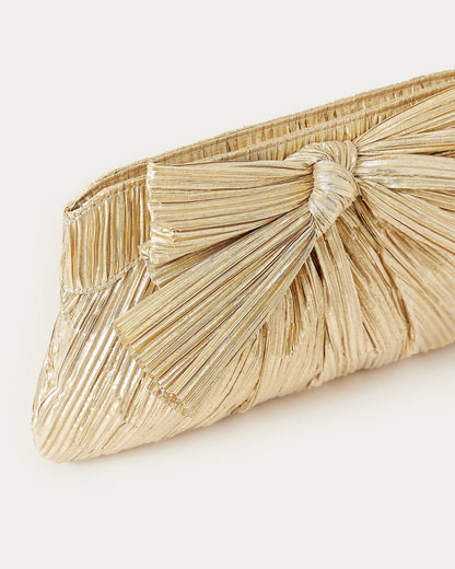 Rayne Gold Bow Clutch | Loeffler Randall Women