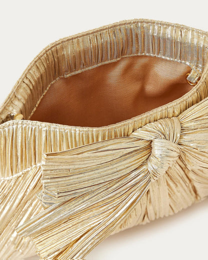 Rayne Gold Bow Clutch | Loeffler Randall Women