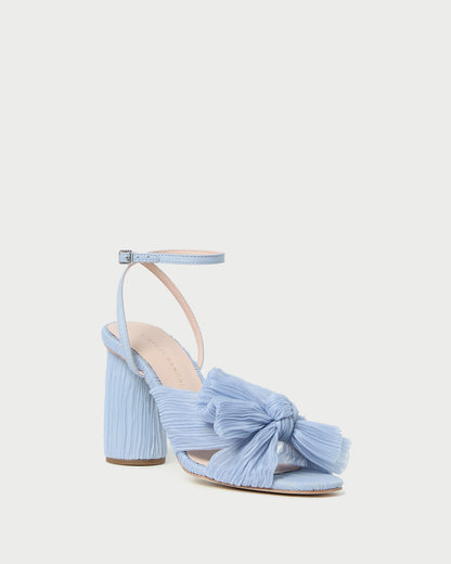 Camellia Blue Pleated Bow Heel | Loeffler Randall Women