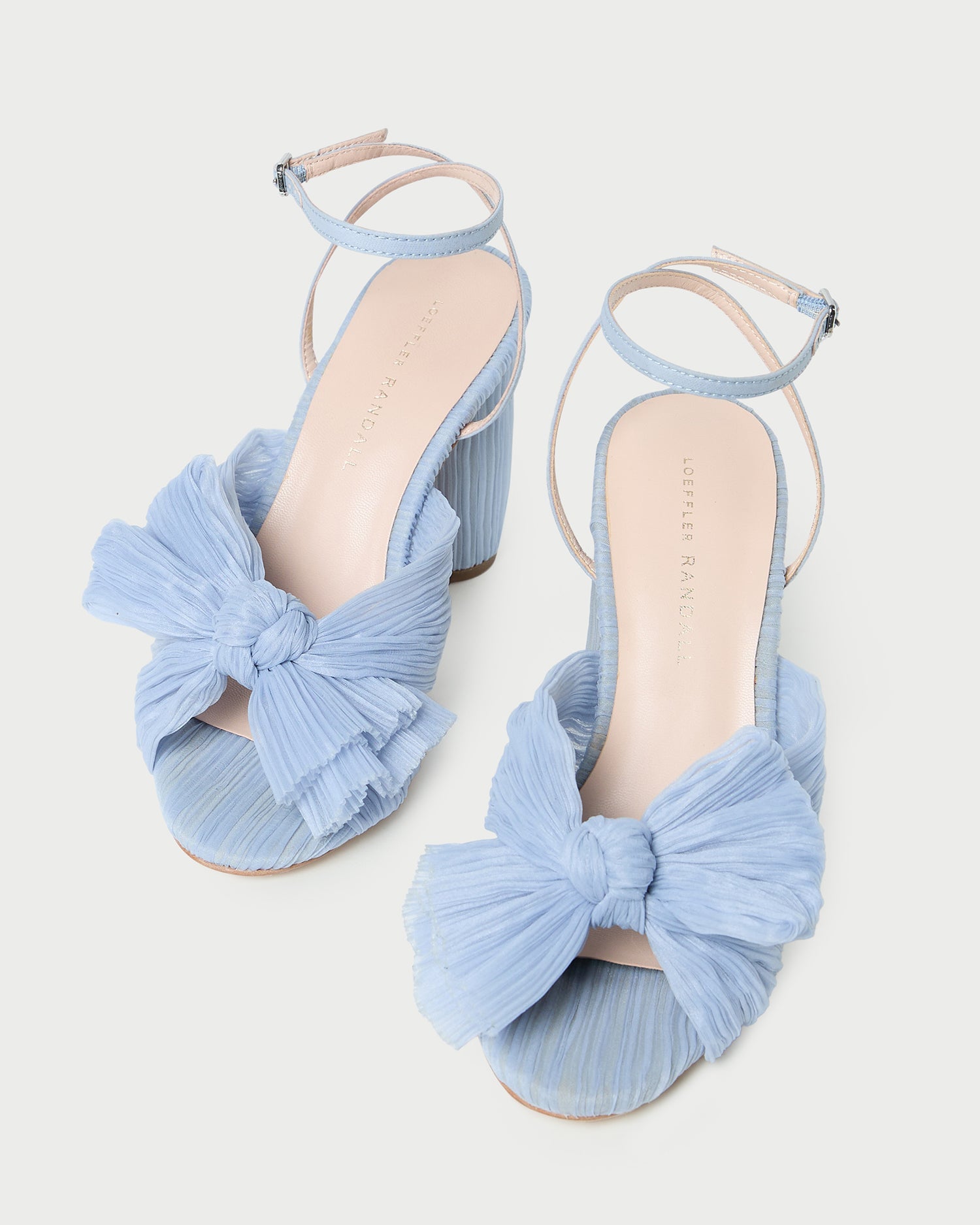 Camellia Blue Pleated Bow Heel | Loeffler Randall Women