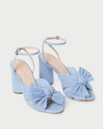 Camellia Blue Pleated Bow Heel | Loeffler Randall Women