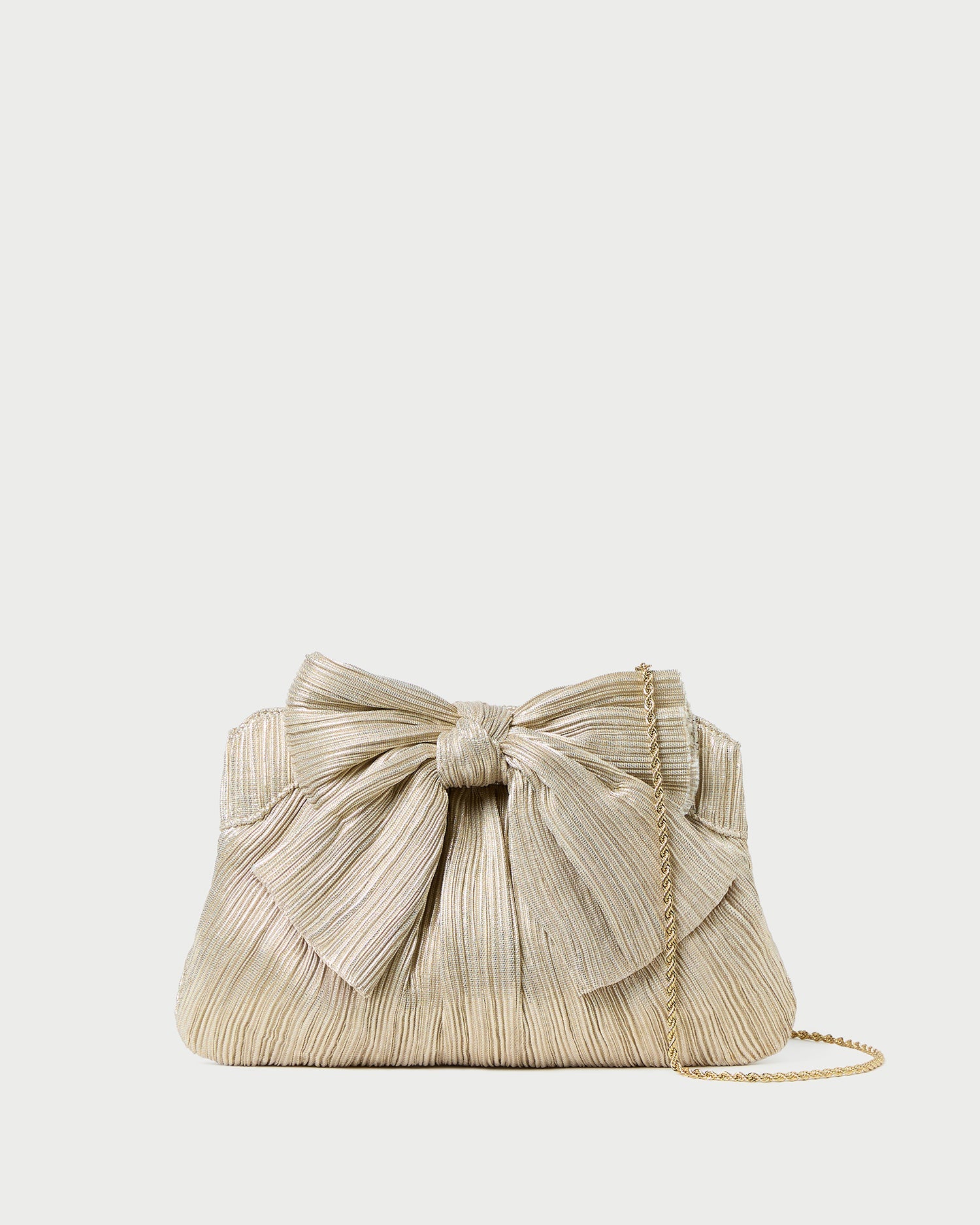 Rayne Platinum Bow Clutch | Loeffler Randall Women