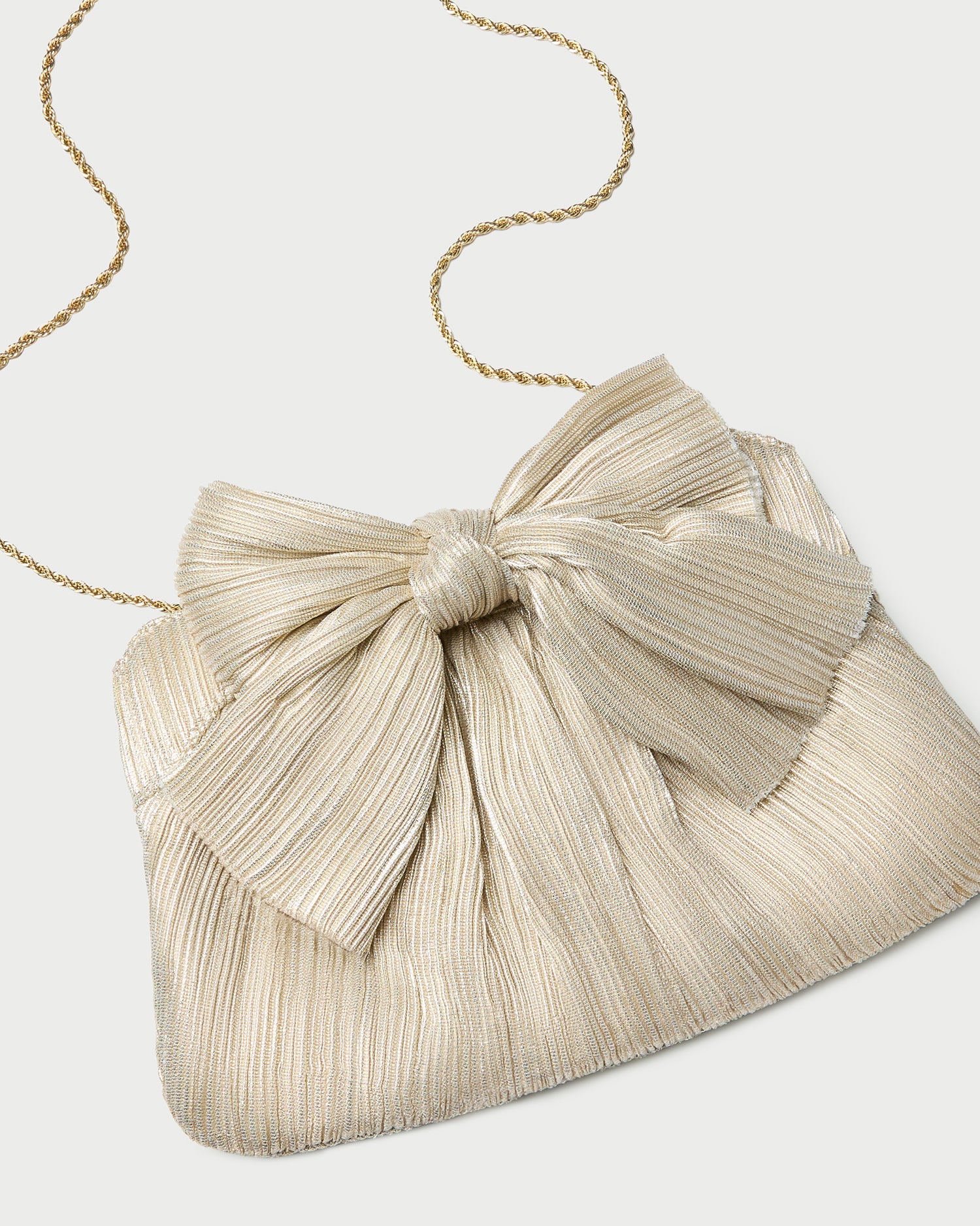 Rayne Platinum Bow Clutch | Loeffler Randall Women