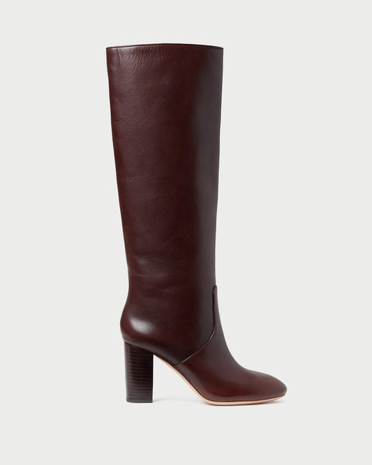 Goldy Espresso Leather Tall Boot | Loeffler Randall Women