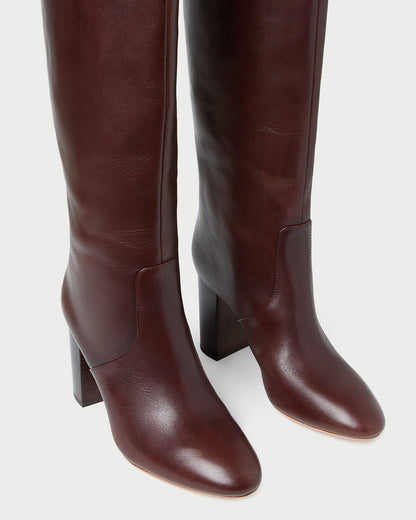 Goldy Espresso Leather Tall Boot | Loeffler Randall Women