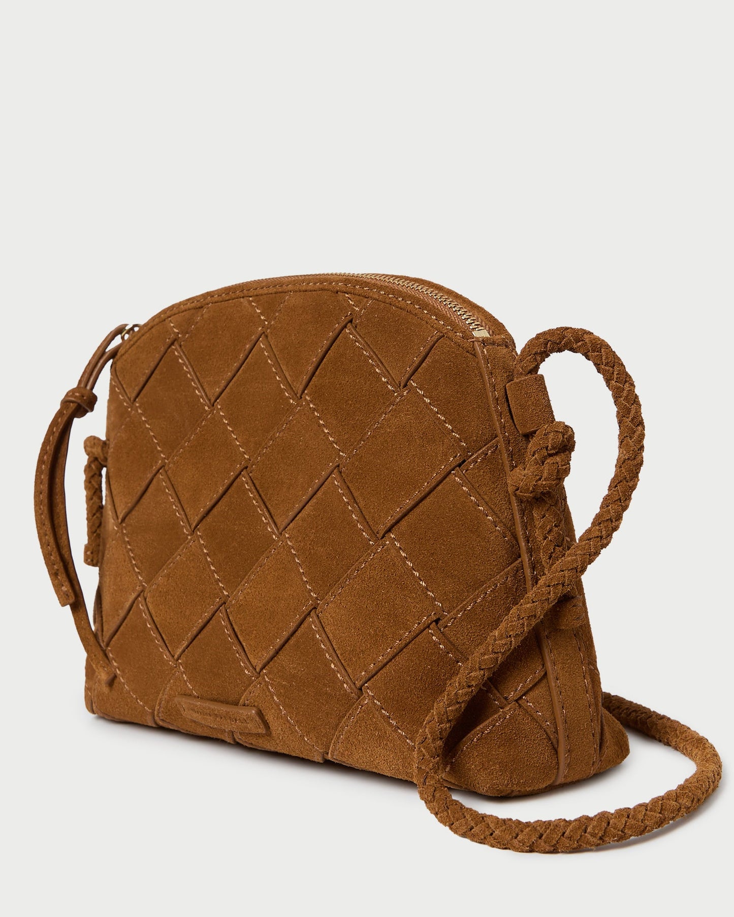Mallory Cacao Woven Suede Crossbody | Loeffler Randall Women