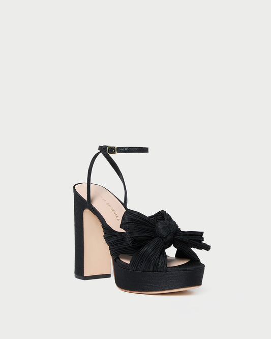Natalia Black Platform Bow Heel | Loeffler Randall Women