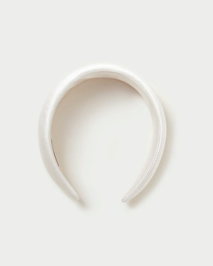 Bellamy Cream Satin Headband | Loeffler Randall Women
