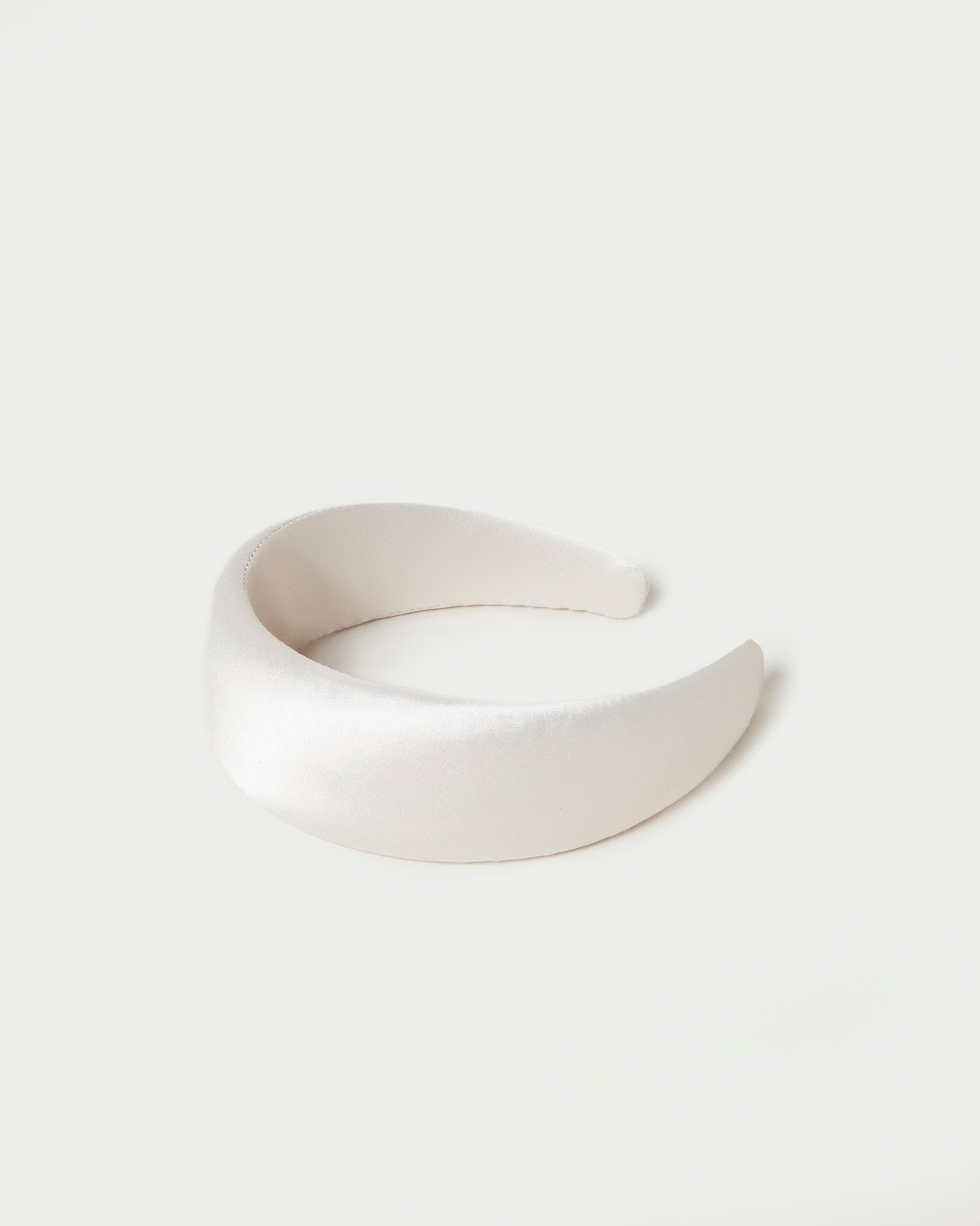 Bellamy Cream Satin Headband | Loeffler Randall Women