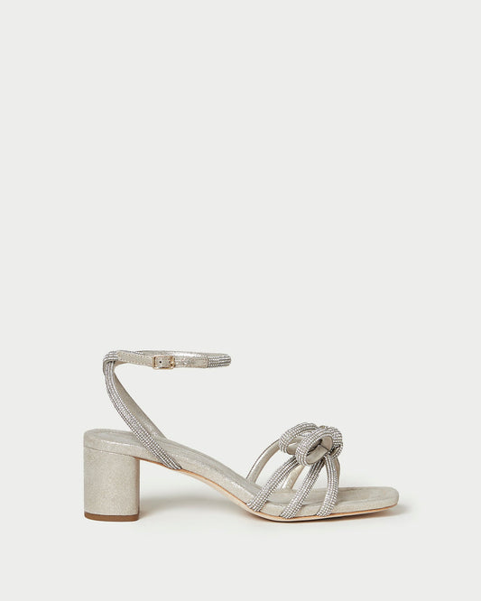 Mikel Cappuccino Bow Mid-Heel Sandal | Loeffler Randall Women