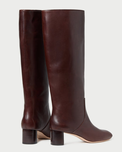 Gia Espresso Leather Tall Boot | Loeffler Randall Women