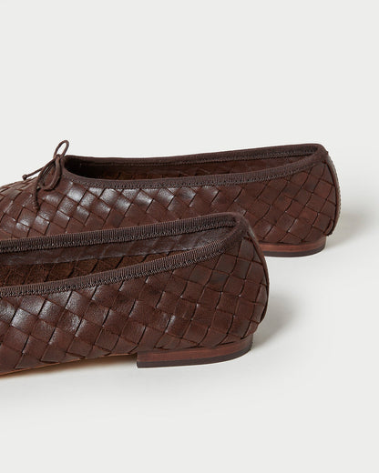 Landry Chocolate Woven Ballet Flat | Loeffler Randall Women