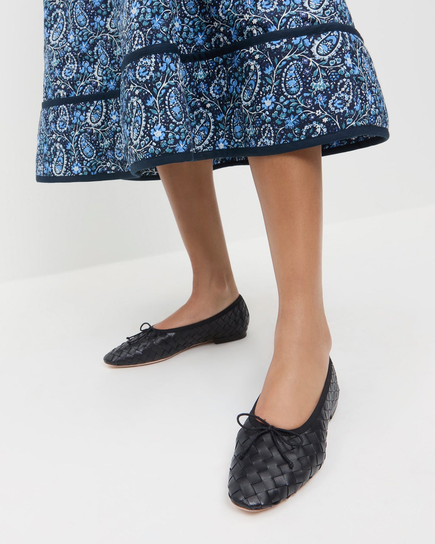 Landry Black Woven Ballet Flat | Loeffler Randall Women