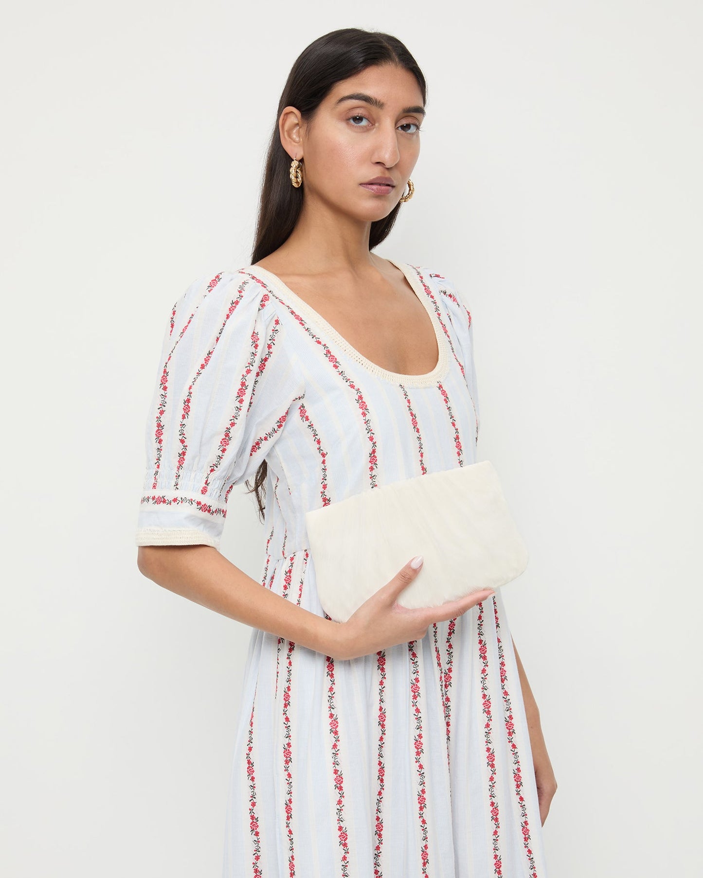 Brit Pearl Flat Pleated Clutch | Loeffler Randall Women