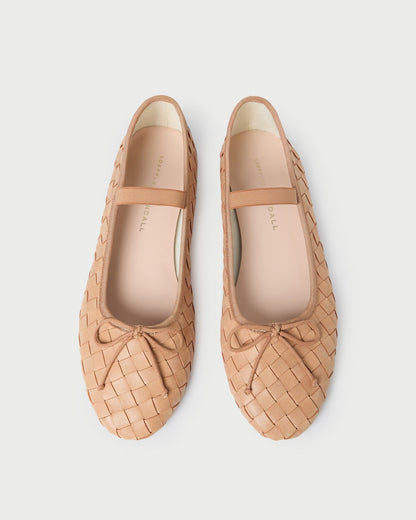 Leonie Honey Woven Ballet Flat | Loeffler Randall Women