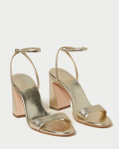 Malia Champagne Curved-Heel Sandal | Loeffler Randall Women