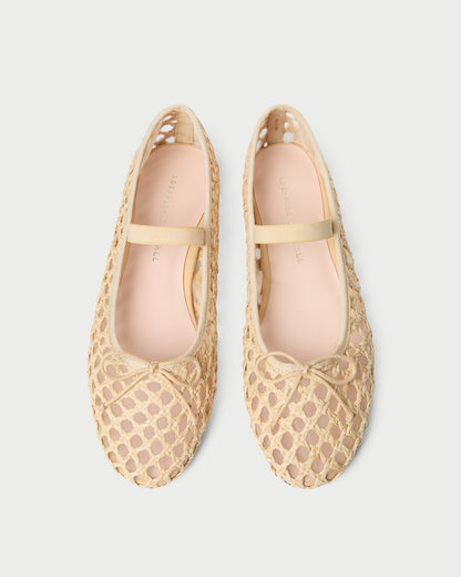 Leonie Natural Crochet Ballet Flat | Loeffler Randall Women