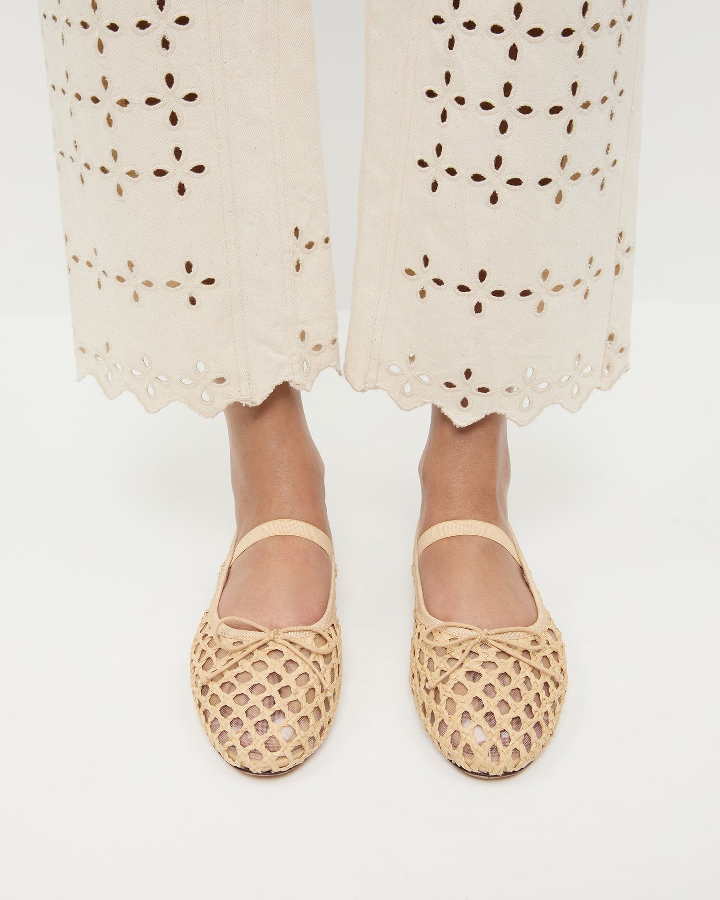 Leonie Natural Crochet Ballet Flat | Loeffler Randall Women