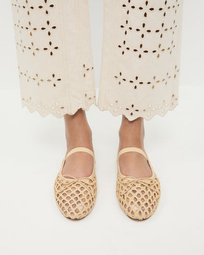 Leonie Natural Crochet Ballet Flat | Loeffler Randall Women