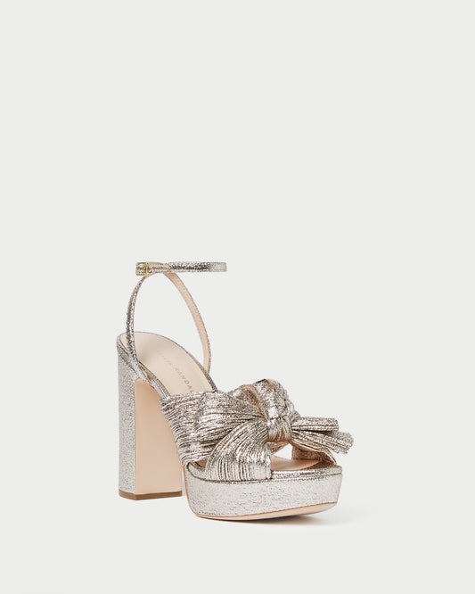 Natalia Champagne Platform Bow Heel | Loeffler Randall Women