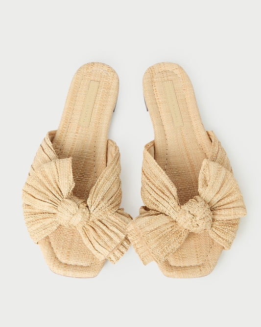 Daphne Natural Bow Slide Sandal | Loeffler Randall Women