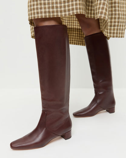 Indy Espresso Leather Tall Boot | Loeffler Randall Women