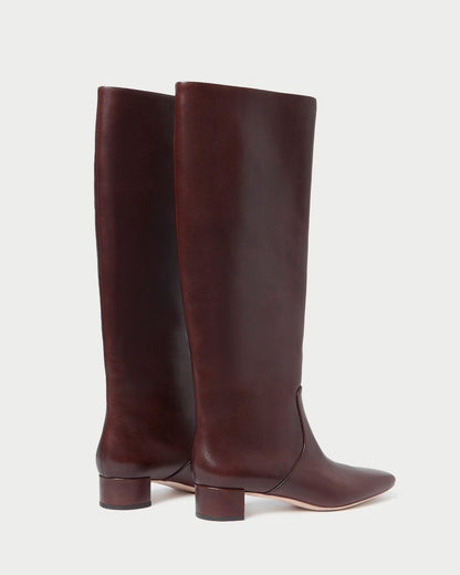 Indy Espresso Leather Tall Boot | Loeffler Randall Women