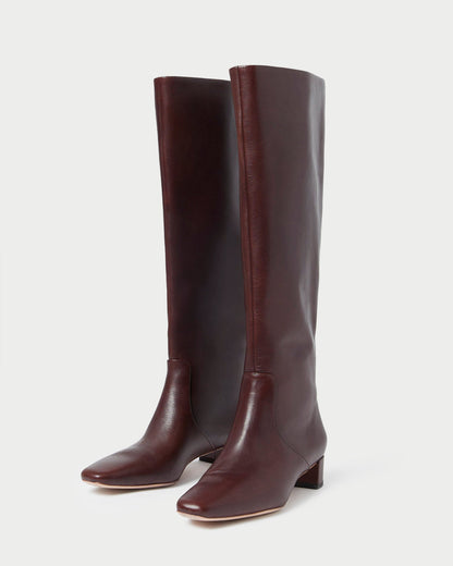Indy Espresso Leather Tall Boot | Loeffler Randall Women