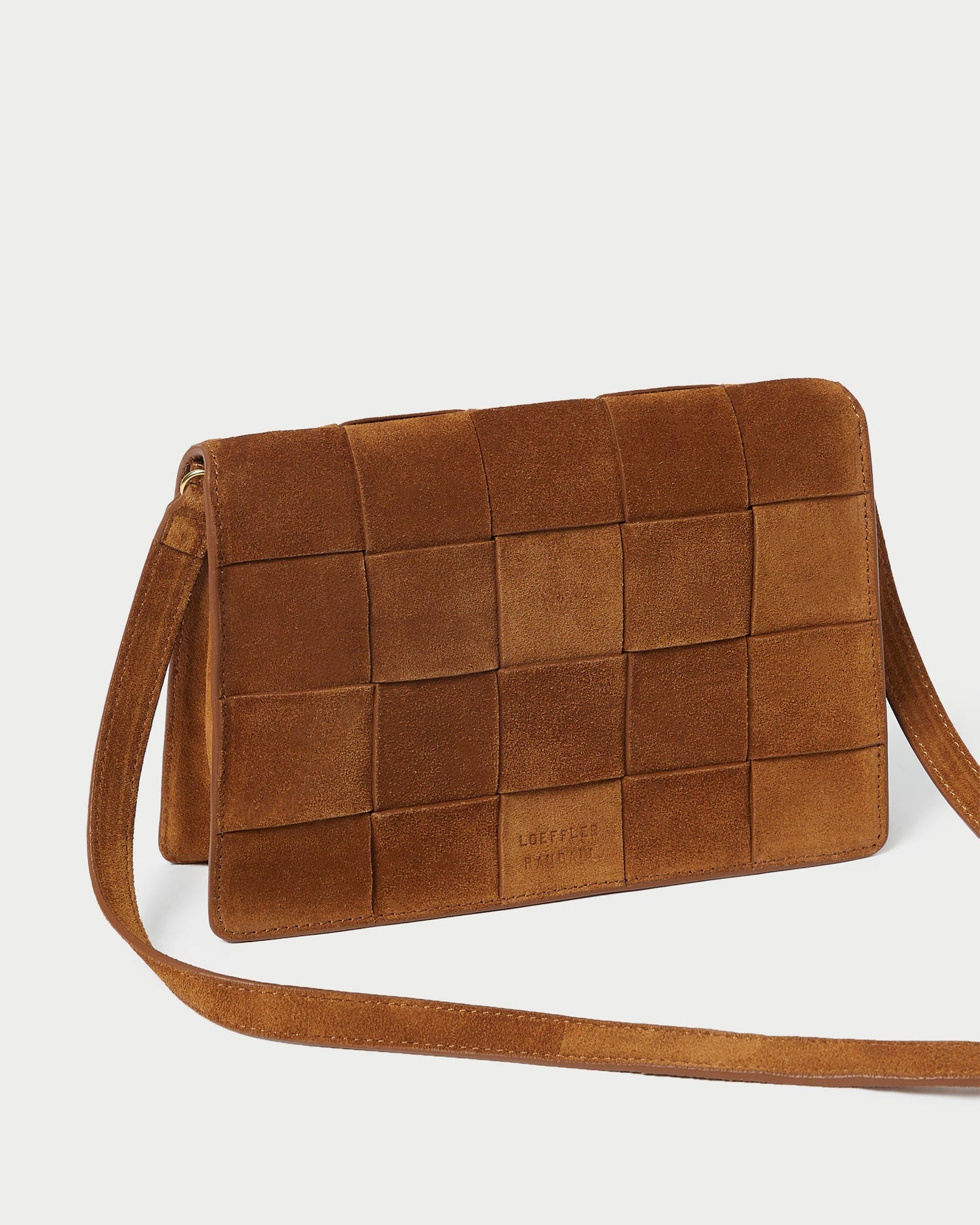 Delphine Cacao Suede Shoulder Bag | Loeffler Randall Women